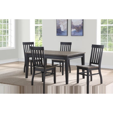 Farmhouse 5pc Dining Set Two-Tone Finish